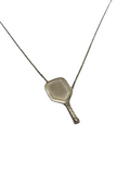 Rose gold plated Pickleball paddle pendant